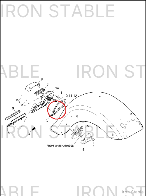 Harley-Davidson Gasket, Upr Lic'se Plt