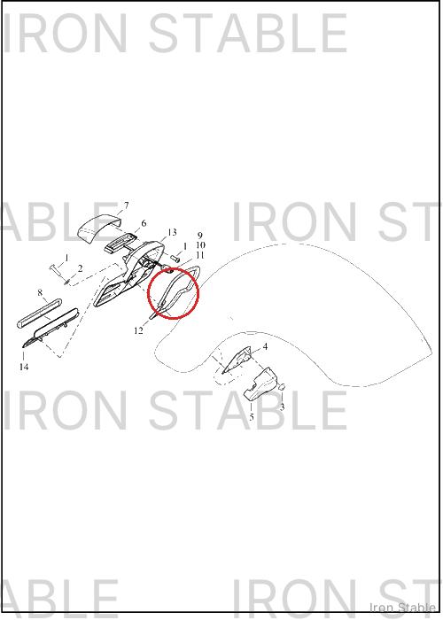 Harley-Davidson Bracket, Upr Lic'se Plt