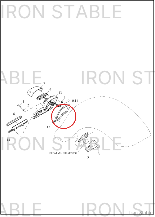 Harley-Davidson Light, Lic Pl, Cover, Sld