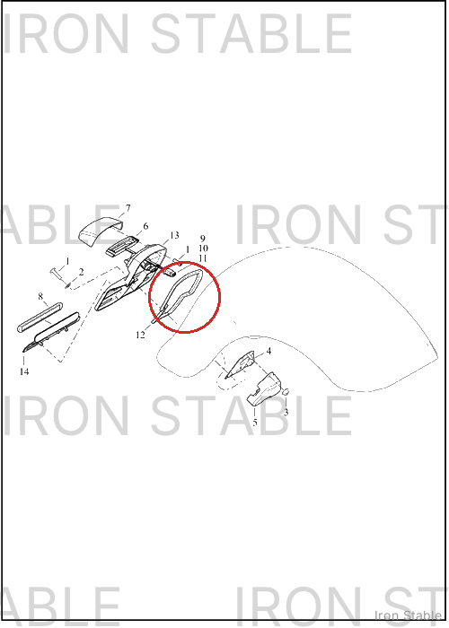 Harley-Davidson Light, Lic Pl, Cover, Orn Lava