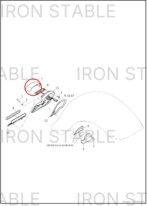 Harley-Davidson Light, Lic Pl, Cover, Red Pep