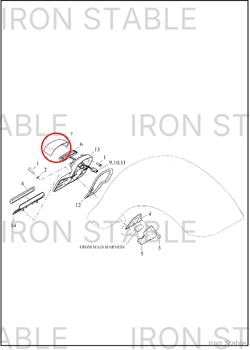 Harley-Davidson Light, Lic Pl, Cover, Sld