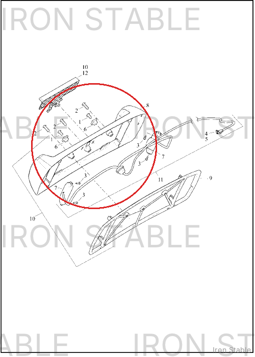 Harley-Davidson Bracket, Lic Pl, Main