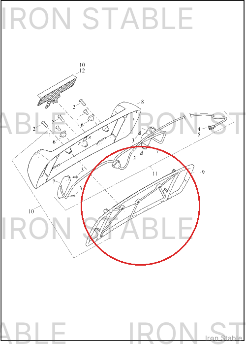 Harley-Davidson Bracket, Lic Pl, Gasket