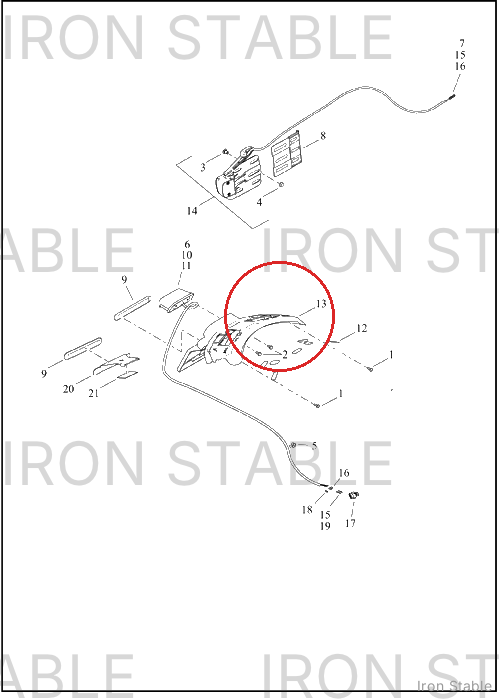 Harley-Davidson Holder, Lic Pl, Center Mount