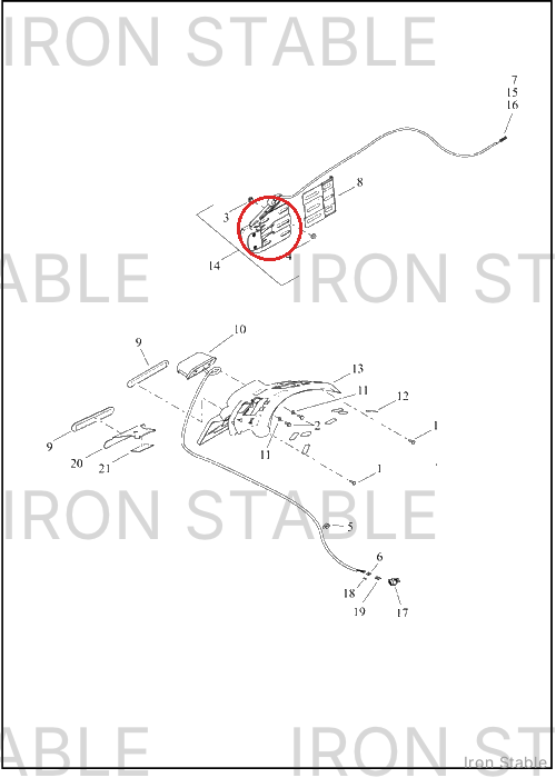 Harley-Davidson Bracket, Lic Pl, Side Mount, Dom