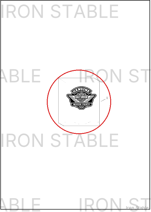 Harley-Davidson Kit, Refl/Lic, Fr Lpm Hardware