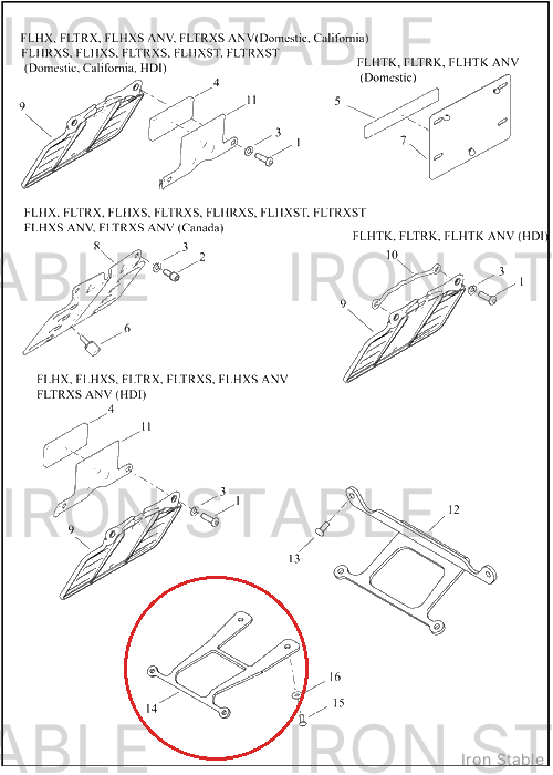 Harley-Davidson Bracket, Lic Pl, Fr, Weldment