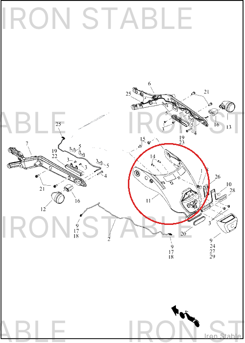Harley-Davidson Holder, Lic Pl, Bracket
