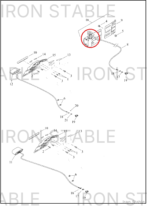 Harley-Davidson Bracket, Lic Pl, Side Mount, Blk, Dom