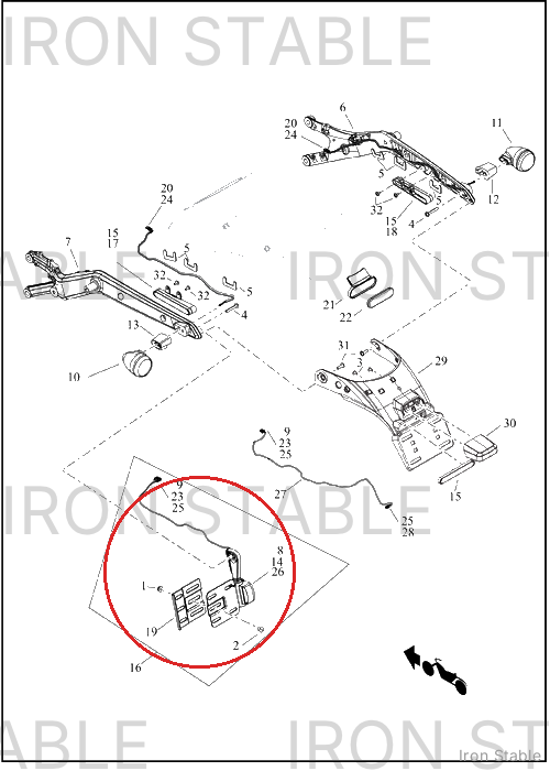 Harley-Davidson Bracket, Lic Pl, Smlp/Ext