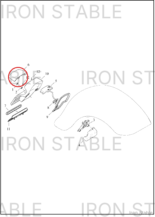 Harley-Davidson Holder, Lic Pl, Cover, Light, Soli