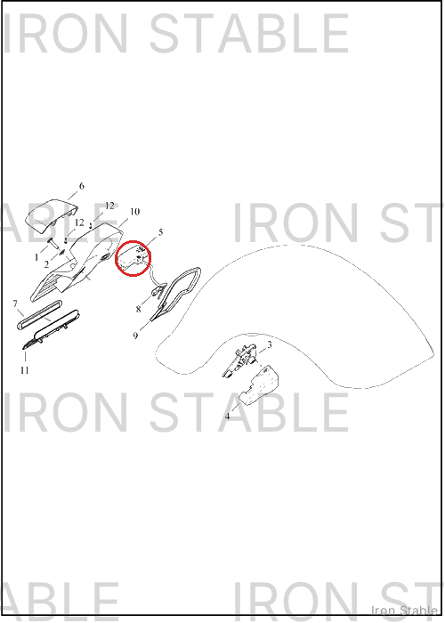 Harley-Davidson Light, Lic Pl, Led, Sub-Assembly