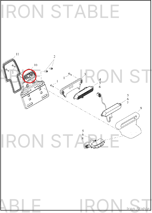 Harley-Davidson Holder, Lic Pl, Bracket