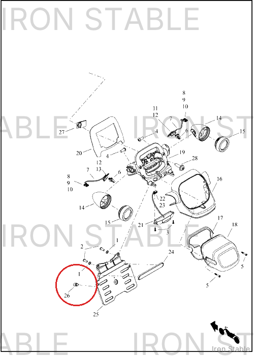Harley-Davidson Holder, Lic Pl, Bumper