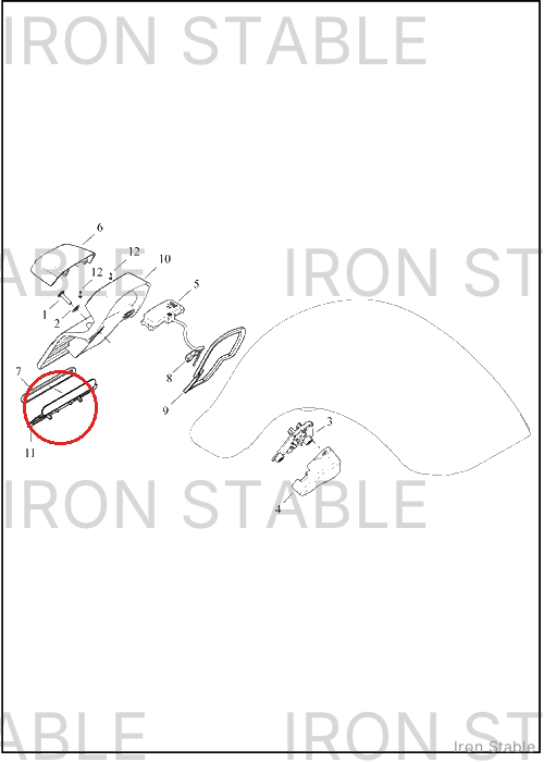 Harley-Davidson Bracket, Refl Mt, License Plt
