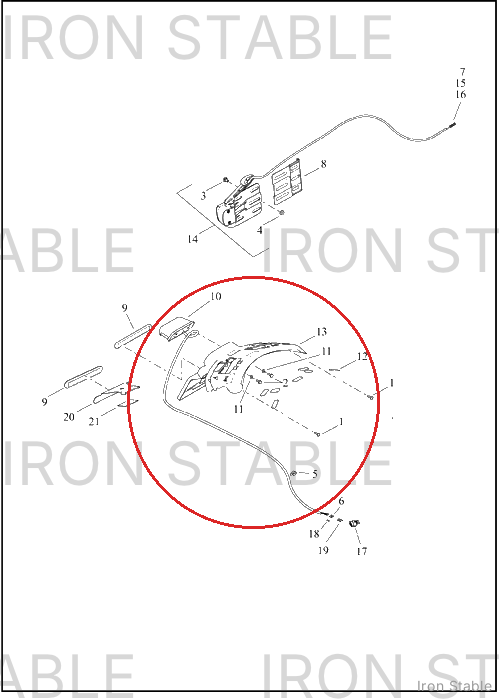 Harley-Davidson Holder, Lic Pl, Center Mount