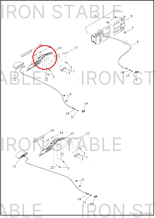 Harley-Davidson Holder, Lic Pl, Center Mnt, Can/I