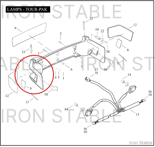 Harley-Davidson Lite, Wrap-Around, T-Pak/Pntd