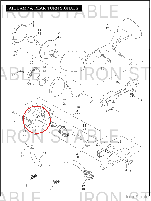 Harley-Davidson Envelope Assembly, T-Lamp/Hdi