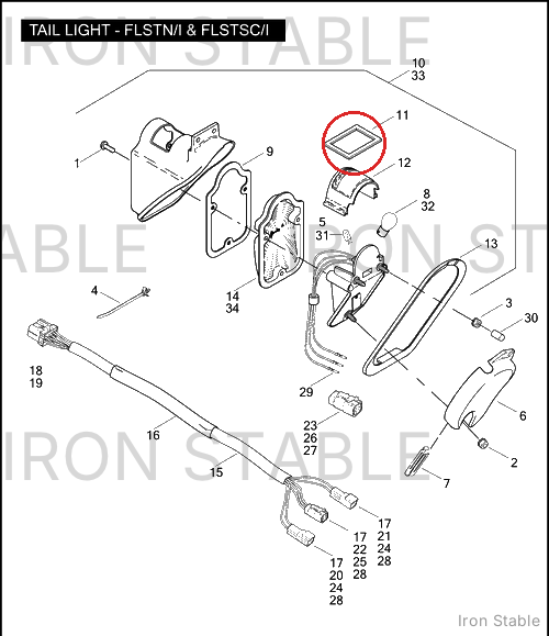 Harley-Davidson Gasket, License Plt Lens