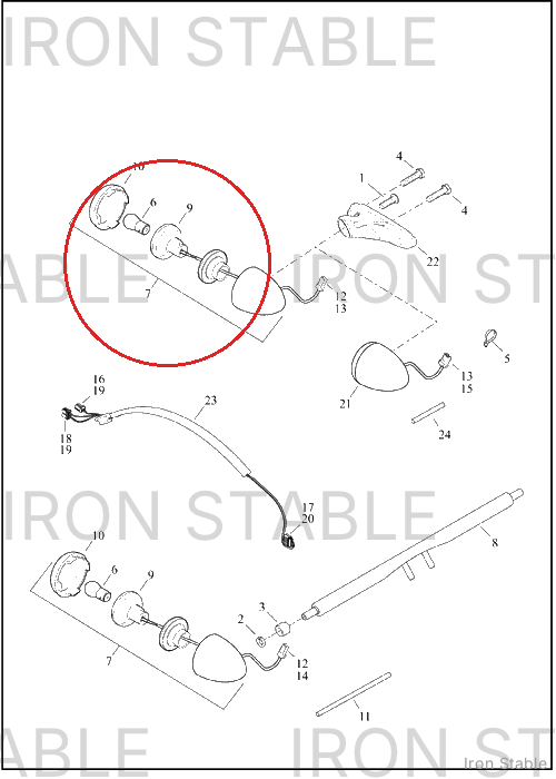 Harley-Davidson Turnsignal Assembly, Hdi