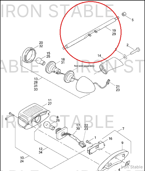 Harley-Davidson Directional Bar Assembly.