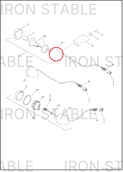 Harley-Davidson Turnsignal, Housing