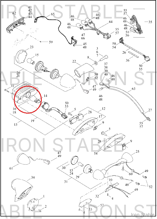 Harley-Davidson Turnsignal, Rr/Chrome, Hdi(Po)