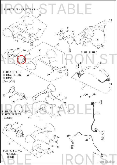Harley-Davidson Socket Assembly, Rr, Trnsgnl/Dom