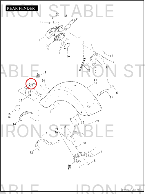 Harley-Davidson Harness, Rr Liting