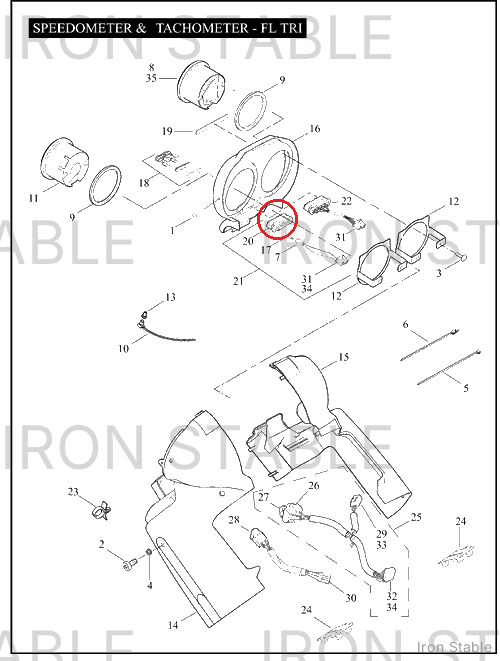 Harley-Davidson Indicator Lamp Assembly