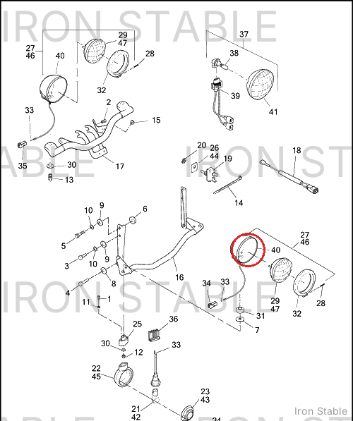 Harley-Davidson Fog Lamp, Hdi