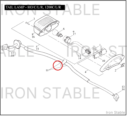 Harley-Davidson Harness, Rr Liting