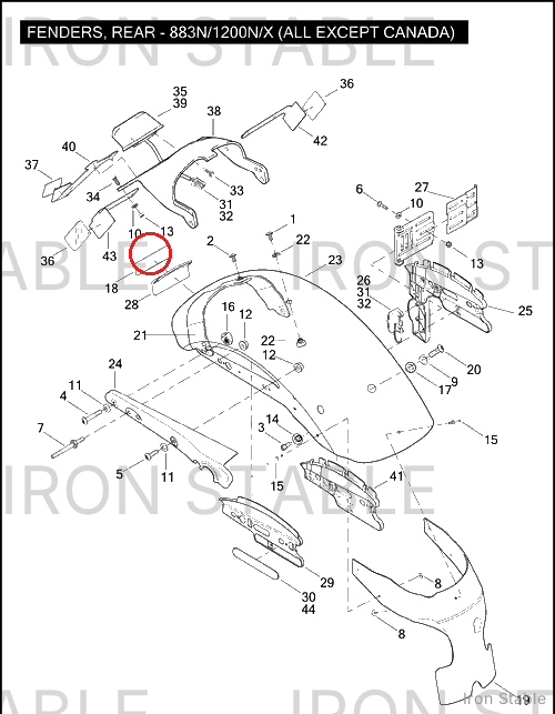 Harley-Davidson Bracket, Lic Pl, X