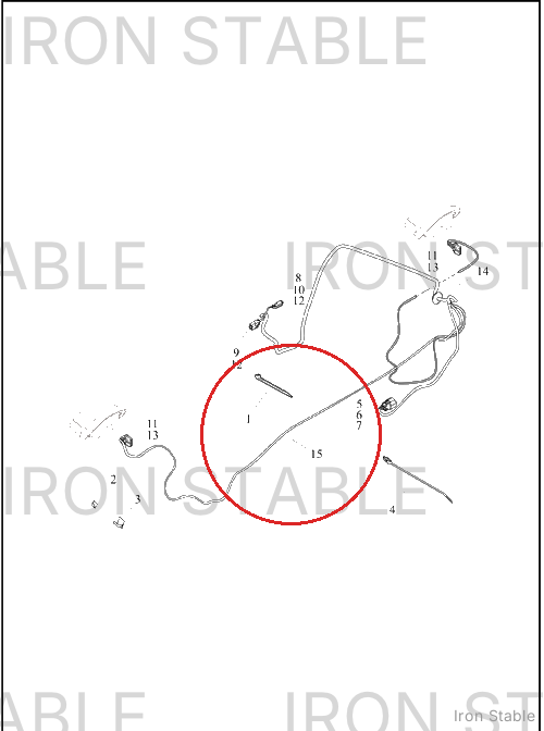 Harley-Davidson Wire Harness, Rear Lighting, T