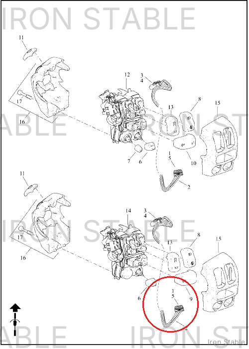 Harley-Davidson Wire Harness, Lh-Cntrl Jmpr