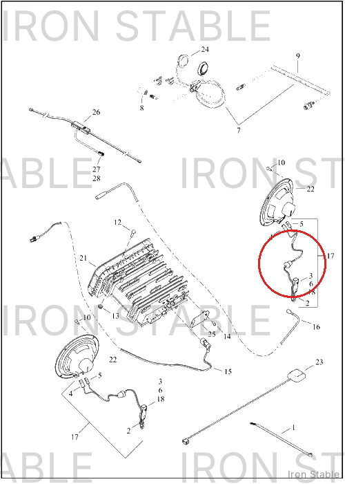 Harley-Davidson Harness, Wire, X