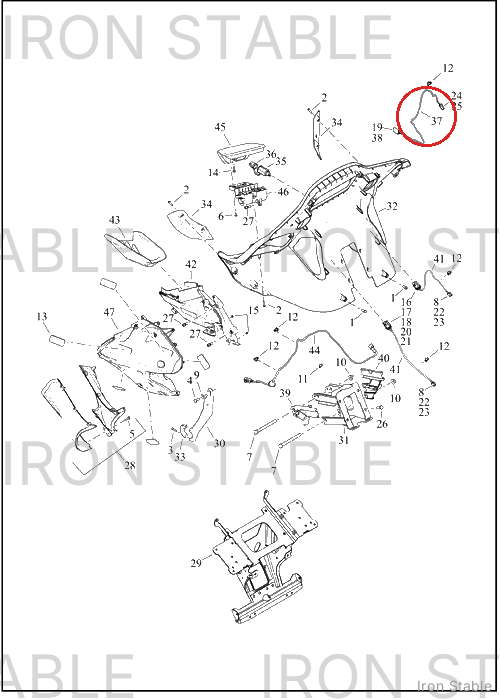 Harley-Davidson Wire Harness, Power Outlet Jump