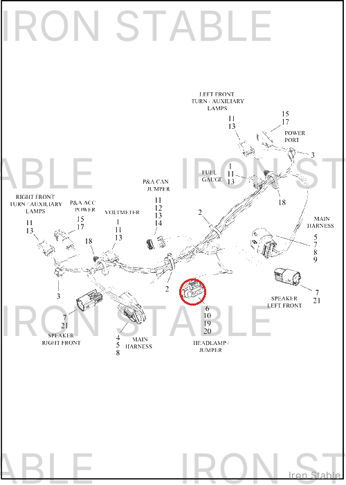 Harley-Davidson Connector, 4-Way Socket(Po)