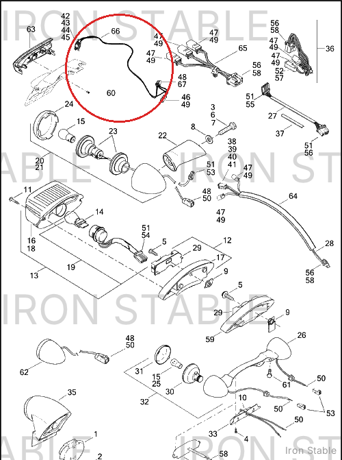 Harley-Davidson Jumper Hrns, Taillight/Illumina