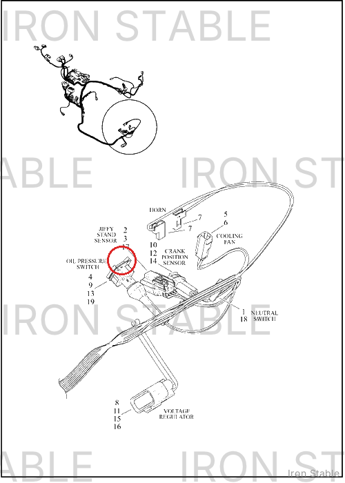 Harley-Davidson Terminal, Socket, M3