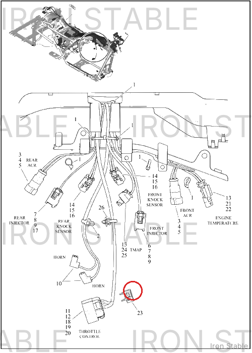 Harley-Davidson Cpa, 6-Way Socket