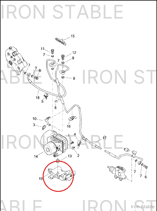 Harley-Davidson Abs Tray Assembly
