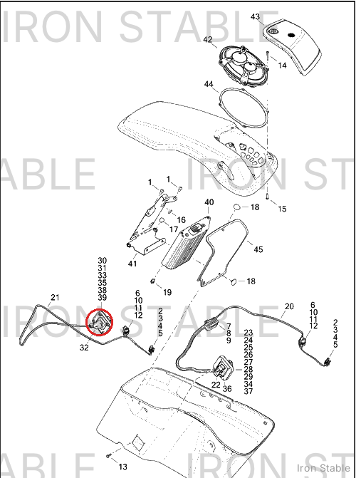 Harley-Davidson Connector, Mount Plate, Rh
