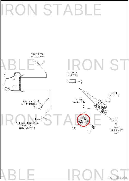 Harley-Davidson Bracket, Elec Mt, Conn, Harn