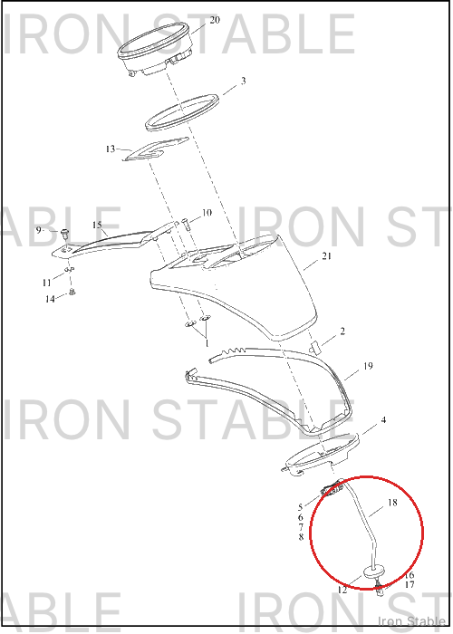 Harley-Davidson Harness, Wire, Console, Instr