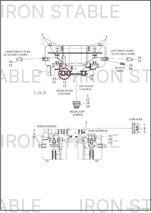 Harley-Davidson Harness, Wire, Fairing