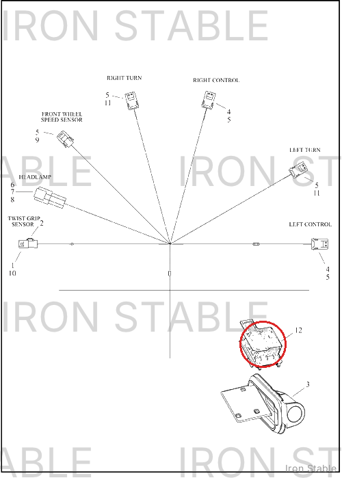 Harley-Davidson Support, Engn Harn, Steering Hea