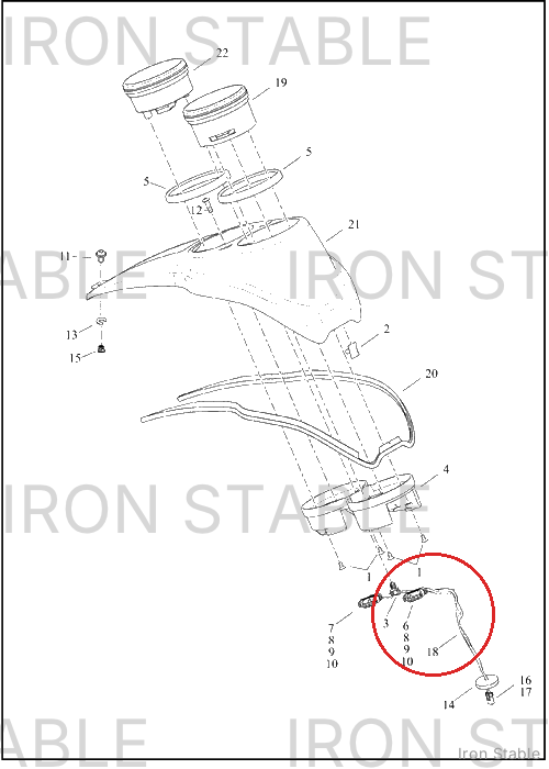 Harley-Davidson Harness, Wire, Console, Instr